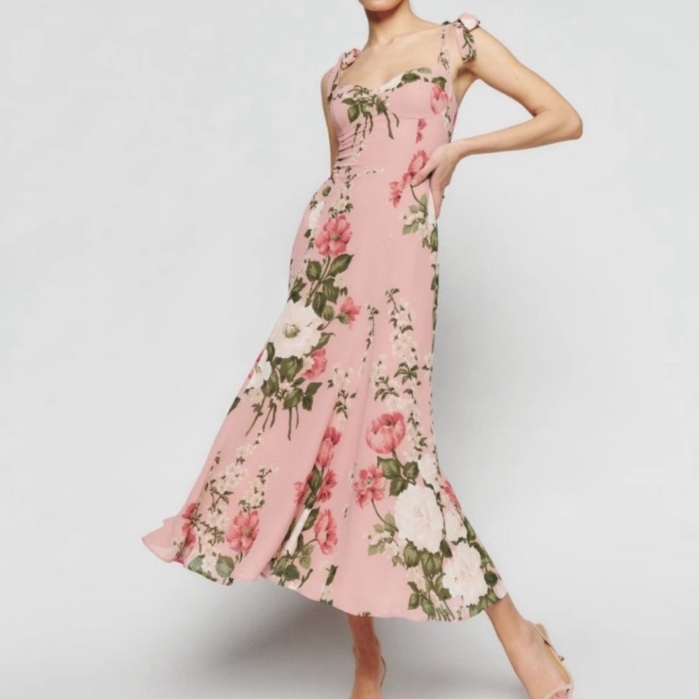 NWT Reformation Nadira Dress in Rose Garden